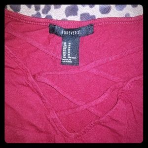 💚💚Forever21 long sleeve crop top